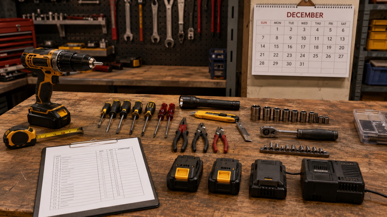 Year-End Tool Inventory Checklist for Tax Season